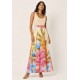 Vestido Longo Iúna de Viscose Estampa Floração de Iúna