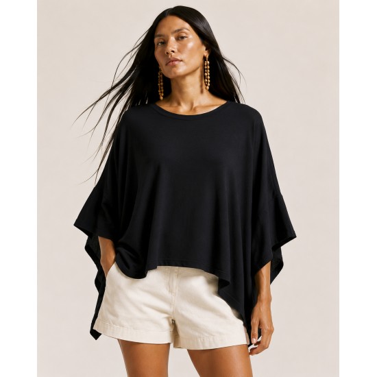 Blusa Asa Delta Malha Tupã Preta