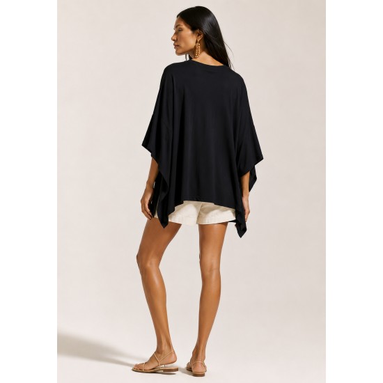 Blusa Asa Delta Malha Tupã Preta