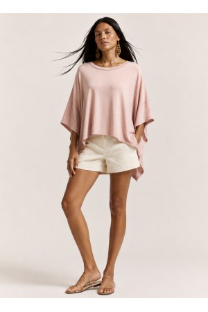 Blusa Asa Delta de Malha Tupã Rosa Blush