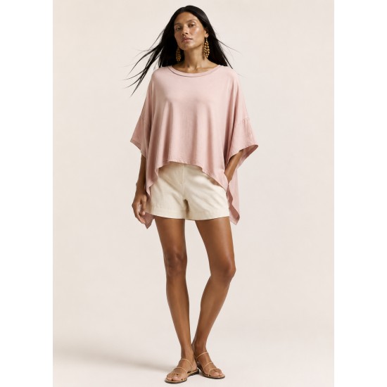 Blusa Asa Delta de Malha Tupã Rosa Blush