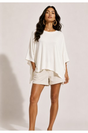Blusa Asa Delta de Malha Tupã Off White