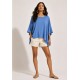 Blusa Asa Delta de Malha Tupã Azul Atlântico
