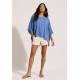 Blusa Asa Delta de Malha Tupã Azul Atlântico