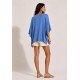 Blusa Asa Delta de Malha Tupã Azul Atlântico