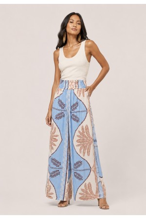 Calça Pantalona Elastic Embaú Estampa Caminhos do Arumã
