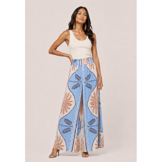 Calça Pantalona Elastic Embaú Estampa Caminhos do Arumã