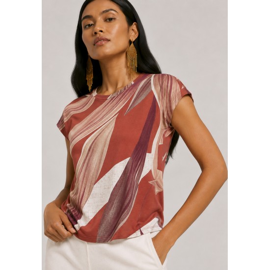Blusa Aruá Malha Selva Bordô
