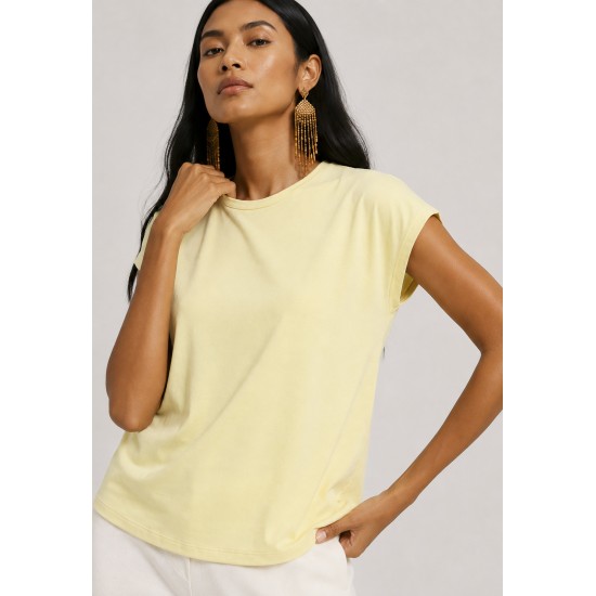Blusa Aruá Malha Amarelo Pastel