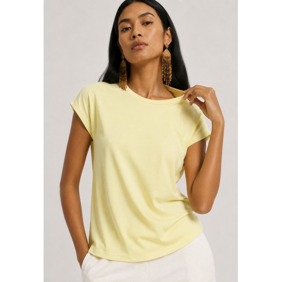 Blusa Aruá Malha Amarelo Pastel
