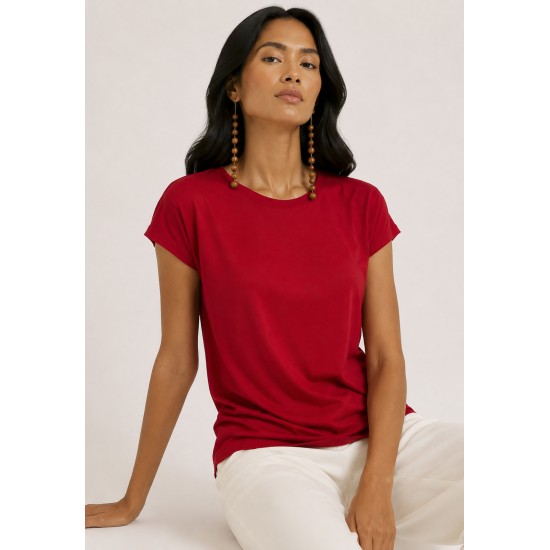Blusa Aruá Malha Vermelho Rubi