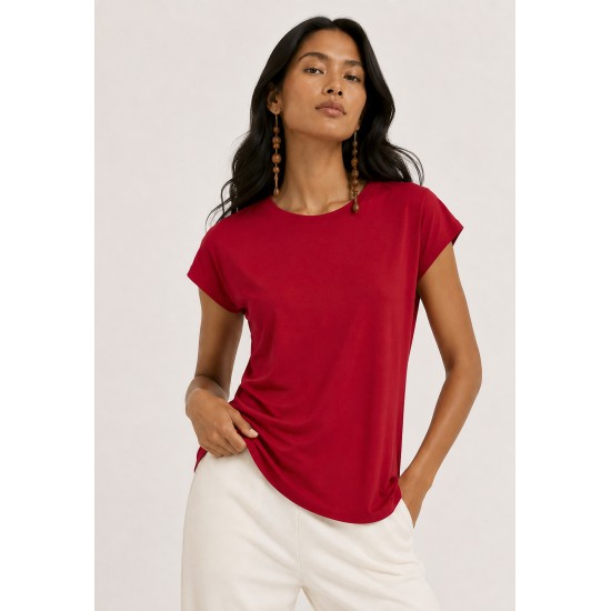 Blusa Aruá Malha Vermelho Rubi