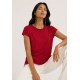 Blusa Aruá Malha Vermelho Rubi