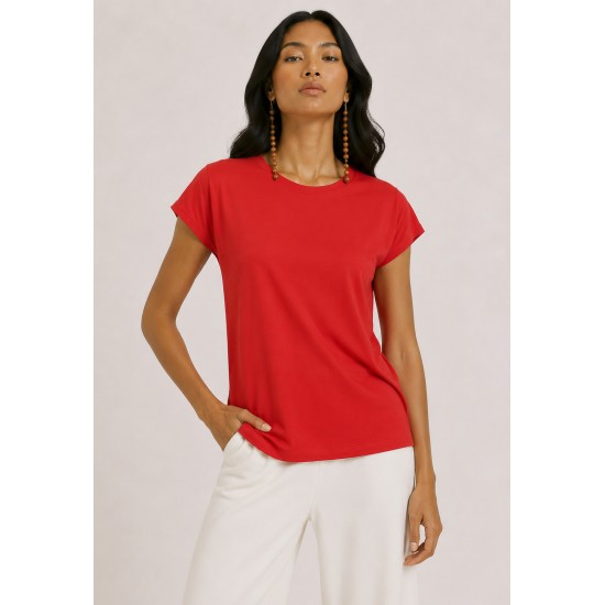 Blusa Aruá Malha Vermelho Cereja
