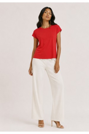 Blusa Aruá Malha Vermelho Cereja