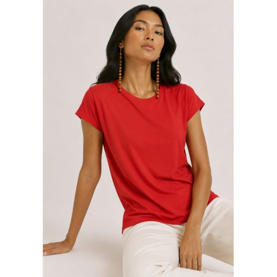 Blusa Aruá Malha Vermelho Cereja