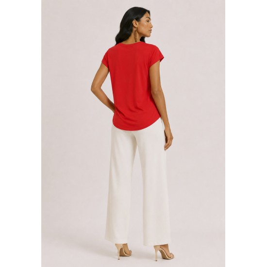 Blusa Aruá Malha Vermelho Cereja