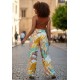 Calça Pantalona Elastic Embaú Estampa Aurora Suave