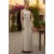 Vestido Flor do Tempo Linho com Viscose Bege