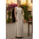 Vestido Flor do Tempo Linho com Viscose Bege