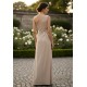 Vestido Flor do Tempo Linho com Viscose Bege