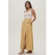 Saia Midi com Zíper Amarelo Dijon