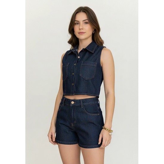 Short Jeans com Elástico