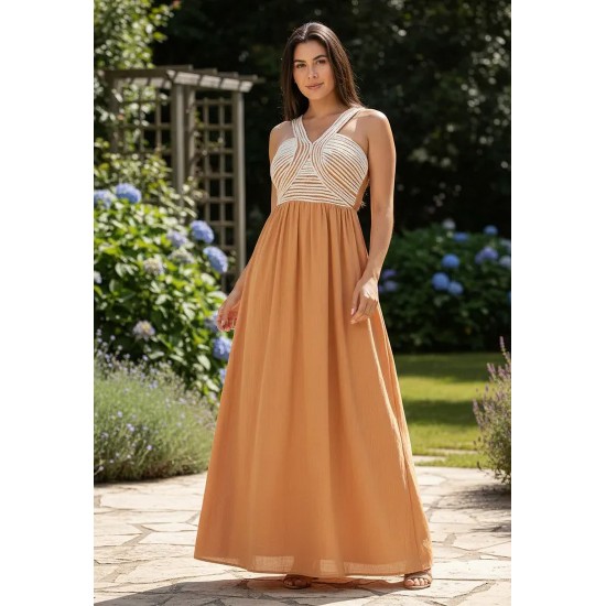 Vestido Alvorada Longo Terra do Sol