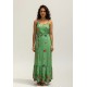 Vestido Longo Reto Regata Brisa Verde