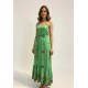 Vestido Longo Reto Regata Brisa Verde