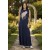 Vestido Longo Regata Folha Azul