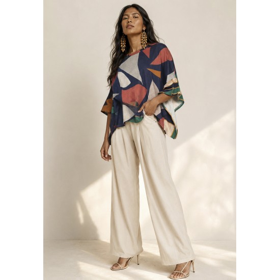 Blusa Asa Delta Malha Tupã Geometrias do Tempo