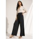 Calça Pantalona Inhambuxintã Malha Preto
