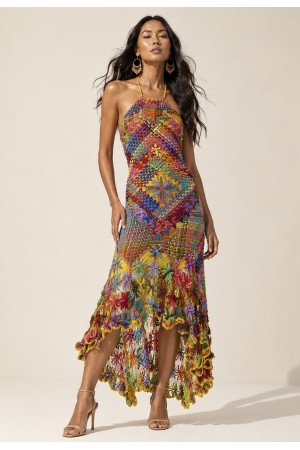 Vestido Renda Filé Festa das Águas