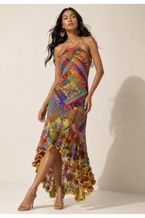 Vestido Renda Filé Festa das Águas