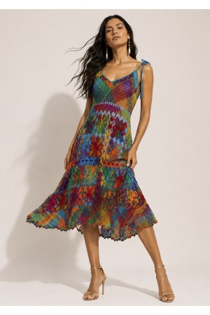 Vestido Renda Filé Jardim do Pontal Azul
