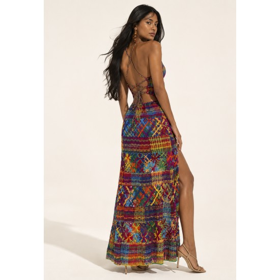 Vestido Renda Filé Cores do Pontal