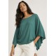 Blusa Poncho Baguari Ampla Verde