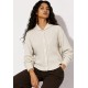 Cardigan Tricô Rio Negro Areia