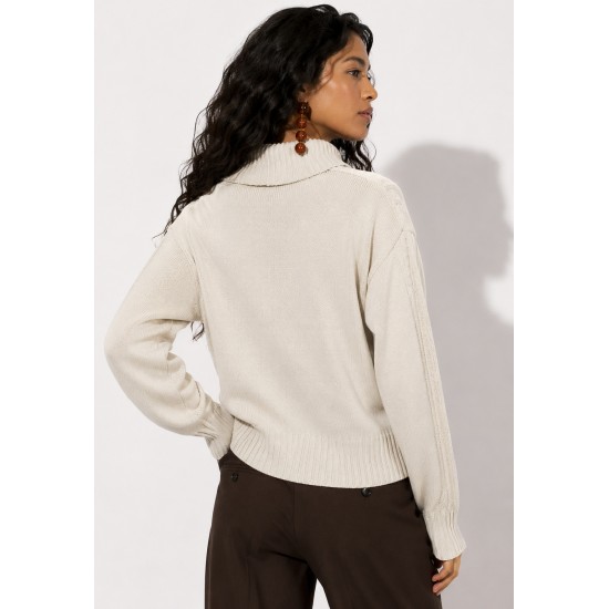 Cardigan Tricô Rio Negro Areia