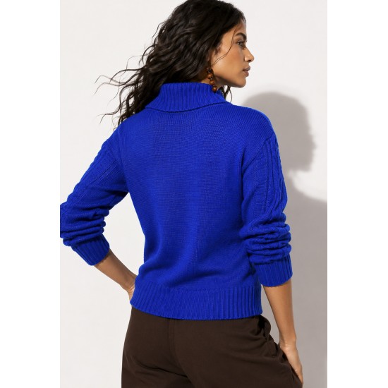 Cardigan Tricô Rio Negro Azul Bic