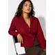Cardigan Tricô Rio Negro Bordô