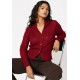 Cardigan Tricô Rio Negro Bordô