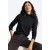 Suéter de Tricot Gola Pequena Inverno Vital Preto