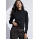 Suéter de Tricot Gola Pequena Inverno Vital Preto