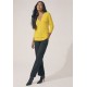 Cardigan Tricot Horizonte Canário Amarelo