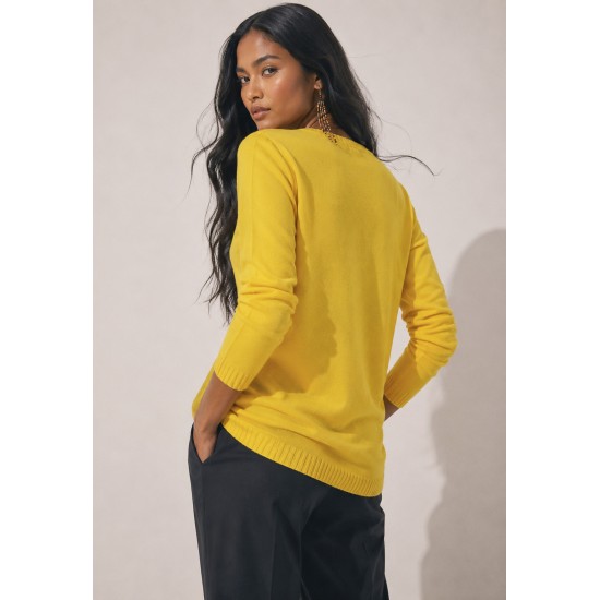 Cardigan Tricot Horizonte Canário Amarelo