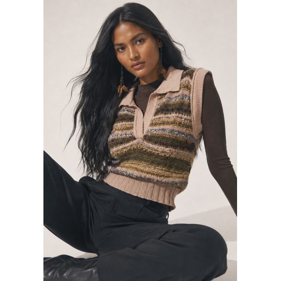 Colete Tricot Cropped Terra Chic