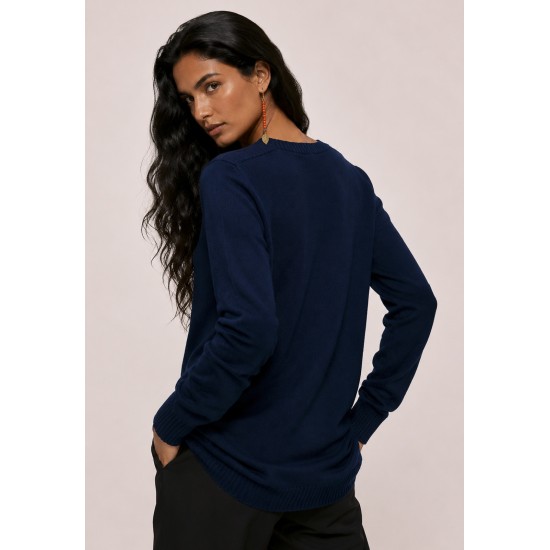 Cardigan Tricot Horizonte Marinho