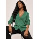 Cardigan Tricot Horizonte Verde Bandeira